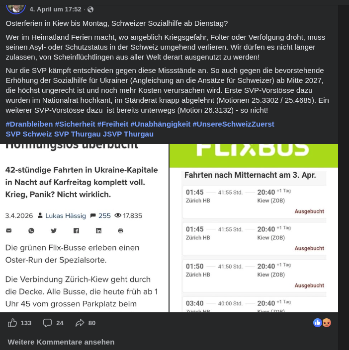 Oster Framing von Pascal Schmid | Quelle: Screenshot Facebook