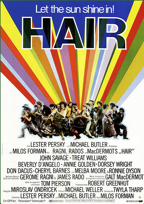 Hair, das Filmplakat | Quelle: Screenshot