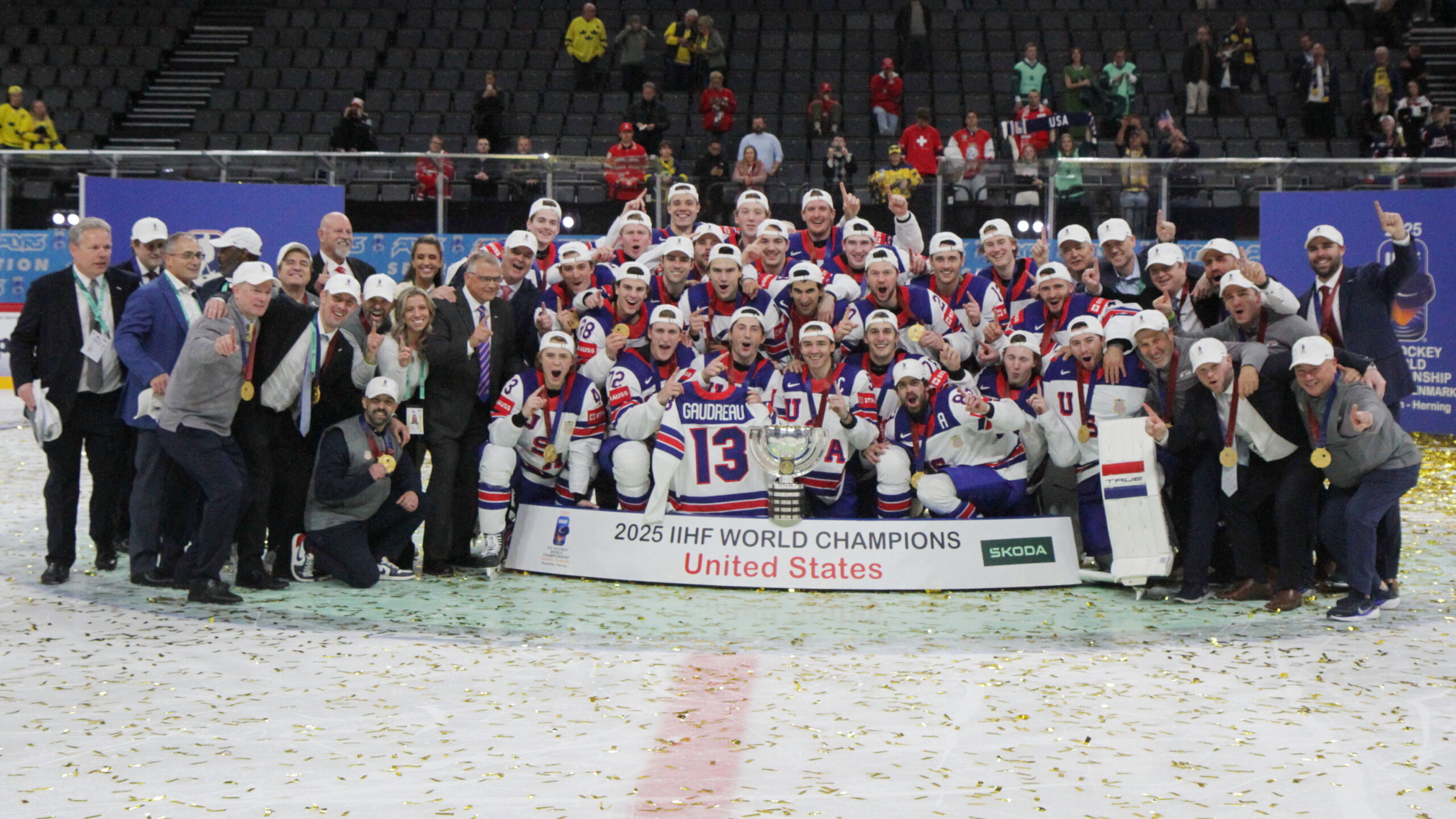 World Champions 2025 Team USA, IIHF World Championship 2025 Final SUI - USA | Quelle: © Puckfans.at / Andreas Robanser